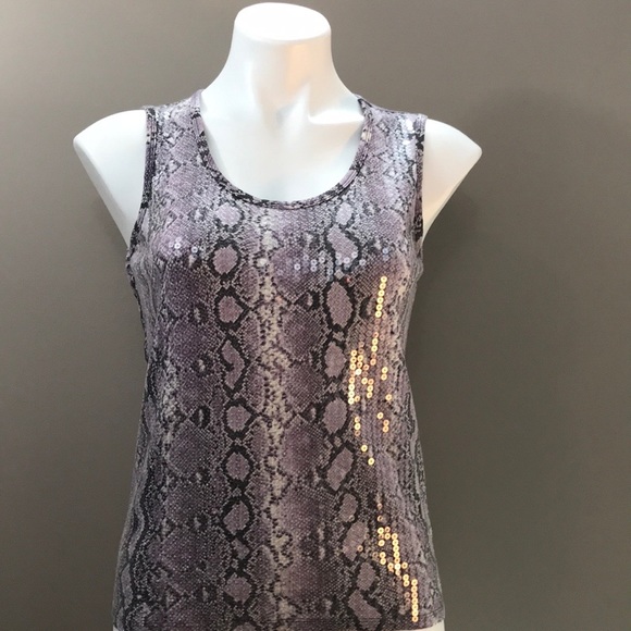 MICHAEL KORS Sequin Tank Size Petite Large - Picture 1 of 5